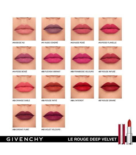 givenchy deep velvet lipstick.